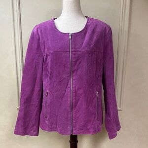 New! Mark Alan Full Zip Leather Jacket size 2X